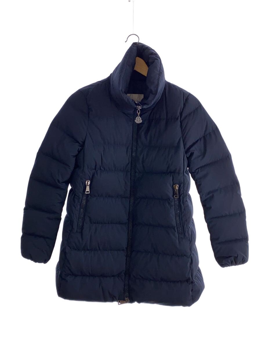 【中古】MONCLER◆PETREA/ペトレア/スタンドカラーハーフダウンコート/1/ポリエステル/NVY/B20934696300//【レディース御召しもの】