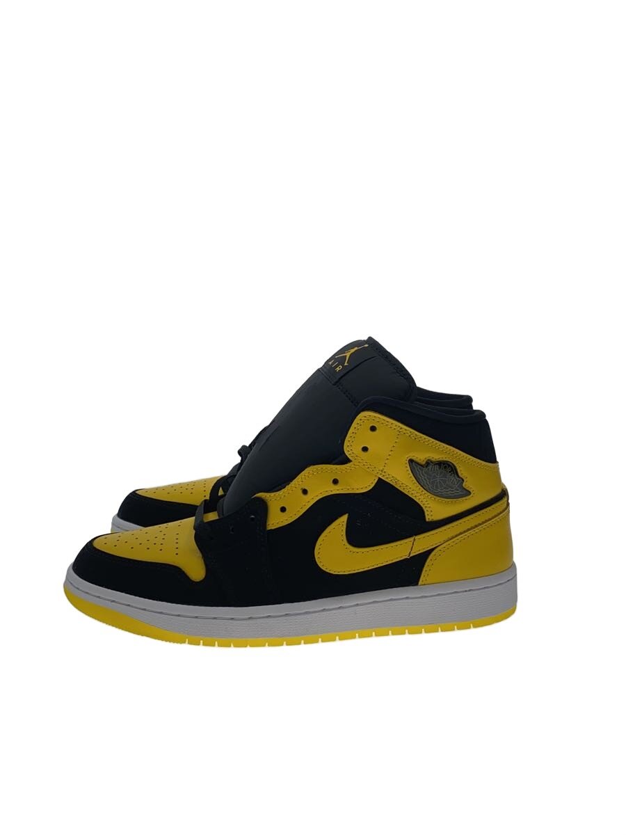 【中古】NIKE◆AIR JORDAN 1 MID SE_大気圏 ジョーダン 1 MID SE/27糎/YLW【シューズ】