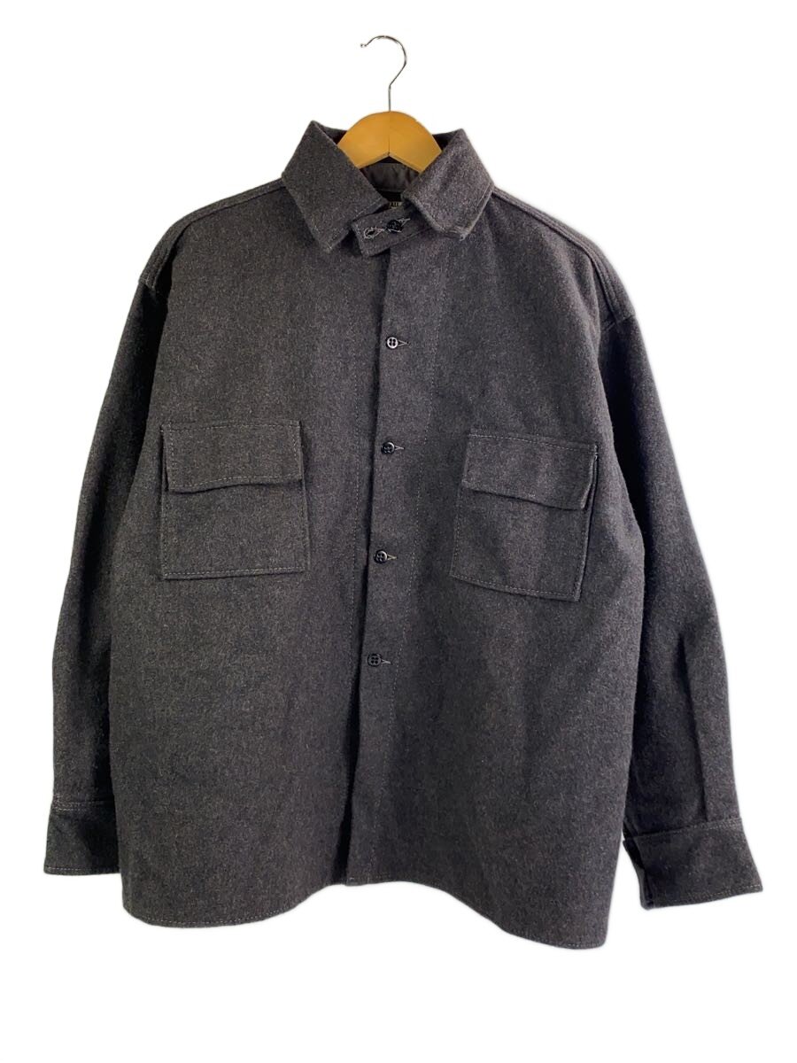 【中古】70~80s/KIMBALL-SAFETY/細工物上衣/羊毛/GRY/無地【メンズウェア】