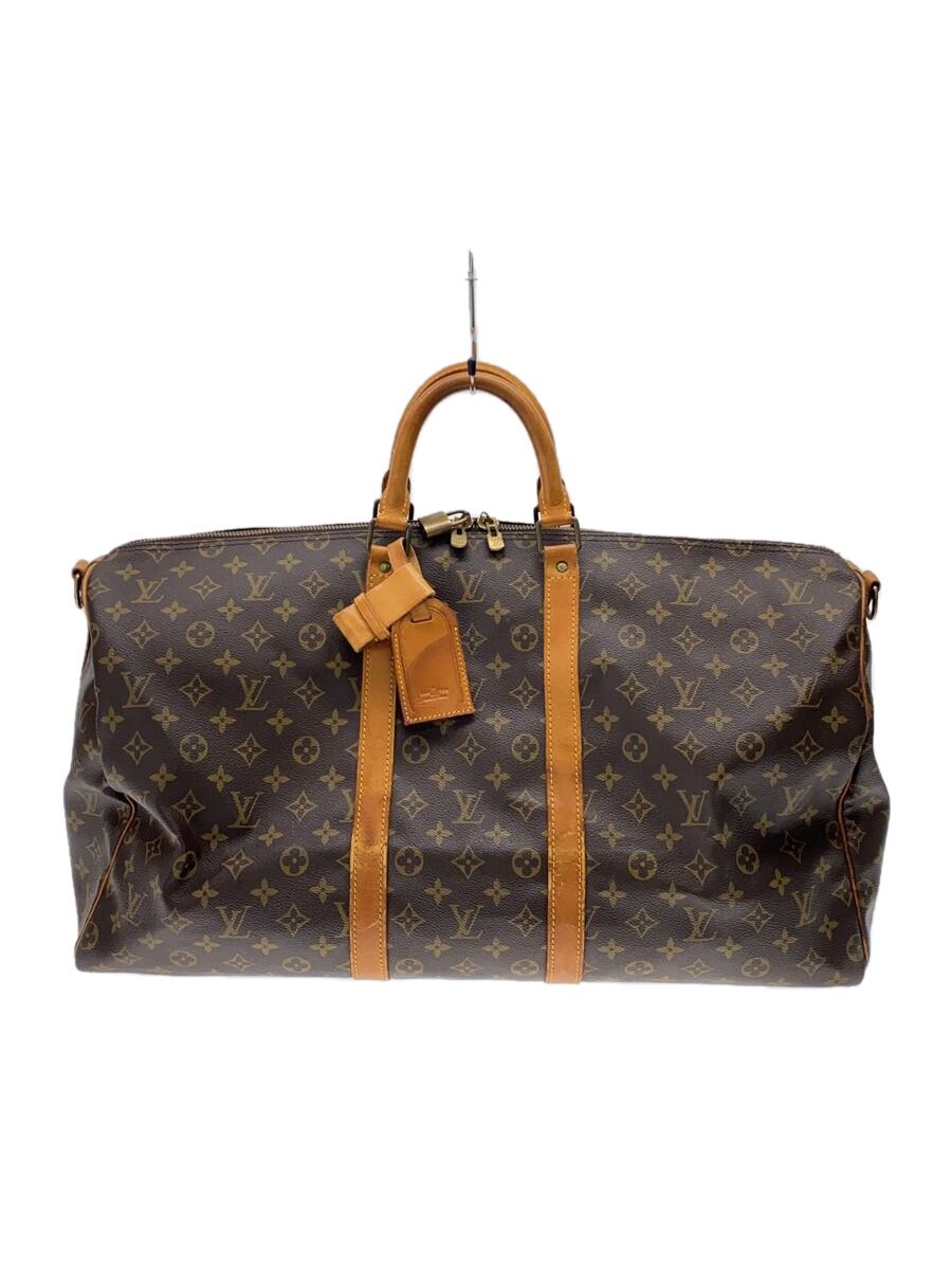 【中古】LOUIS VUITTON◆キーポル55_モノグラム・帆布_BRW/PVC/BRW/モノグラム【御徒面子】