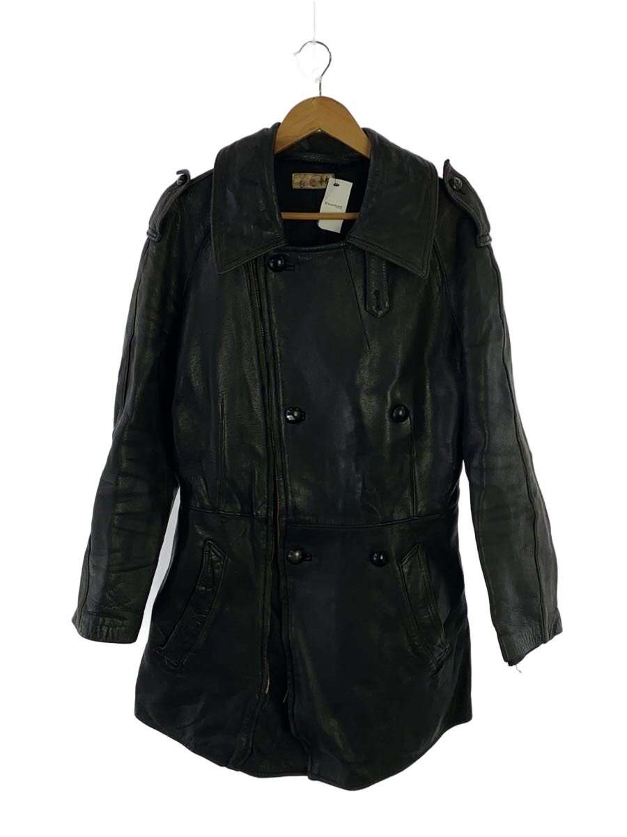 【中古】MILITARY◆レザージャケット・ブルゾン/46/レザー/BLK/無地【メンズウェア】｜2ｎｄ STREET 店