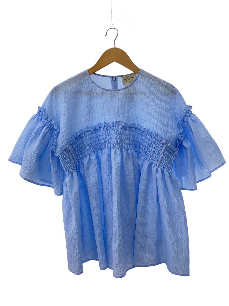 【中古】UNITED ARROWS◆半袖トップ/--/ポリエステル/BLU/1516-162-1603//【レディース御召しもの】