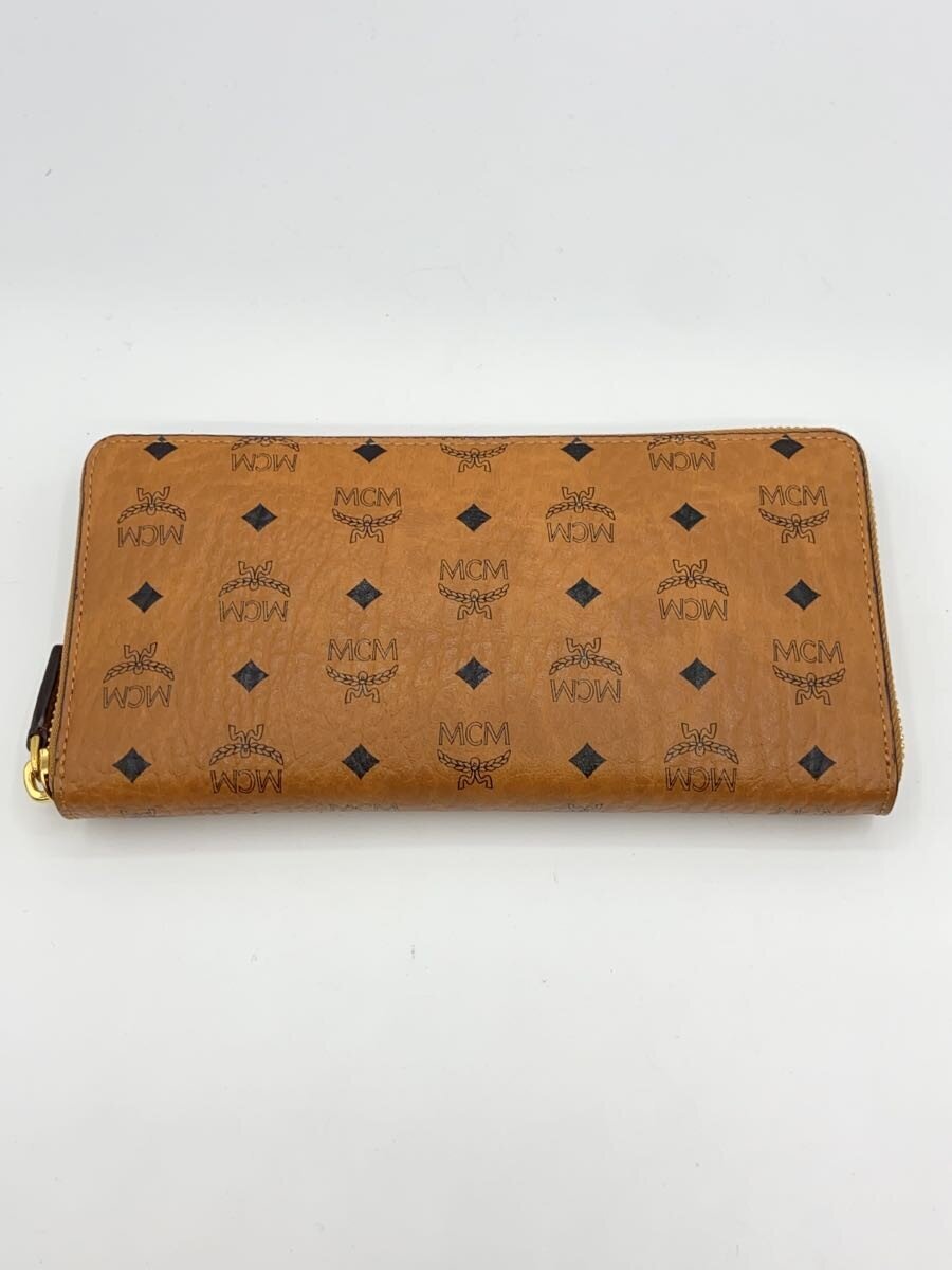 【中古】MCM◆長紙入れ/なめし革/BRW/総柄/メンズ【服飾雑貨他】