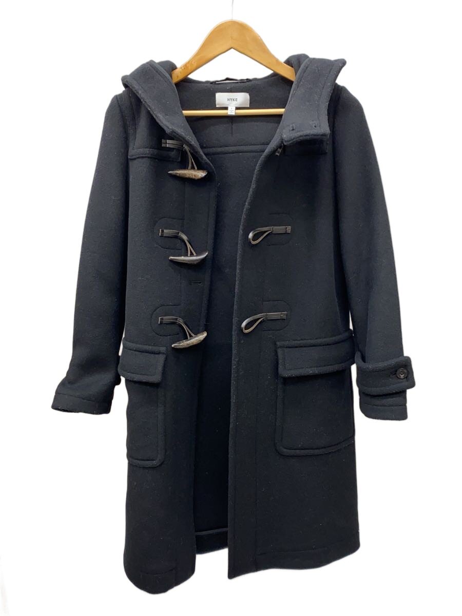 【中古】HYKE◆ダッフルコート/1/ウール/BLK/無地/172-17031 022【レディースウェア】|2nd STREET 店