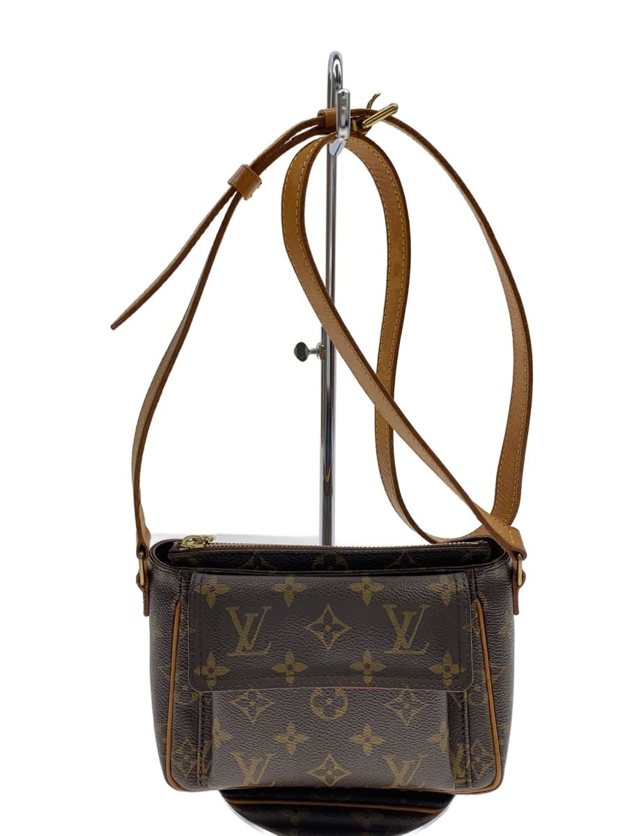 【中古】LOUIS VUITTON◆ヴィバ・シテPM_モノグラム・帆布/PVC/BRW【御徒面子】