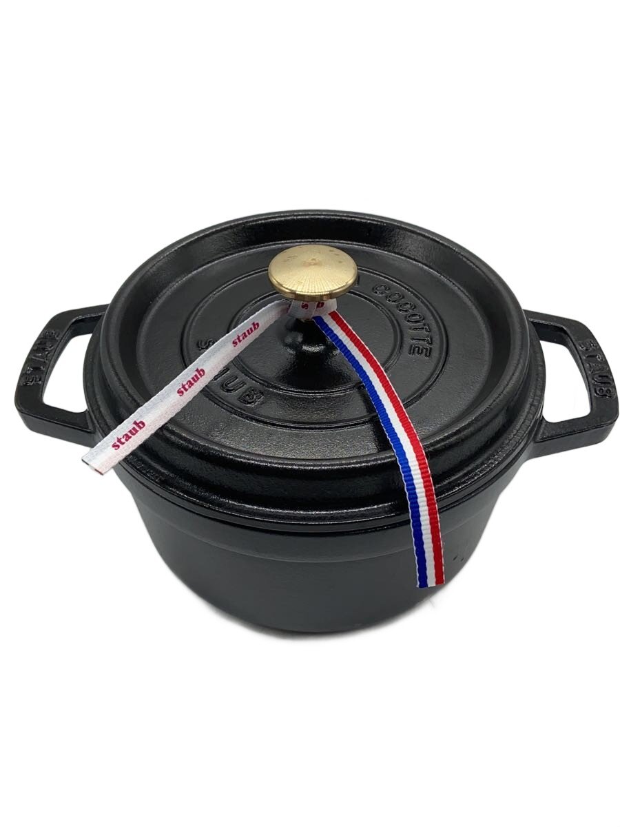 【中古】Staub◆鍋/サイズ:22cm/BLK【キッチン用品】