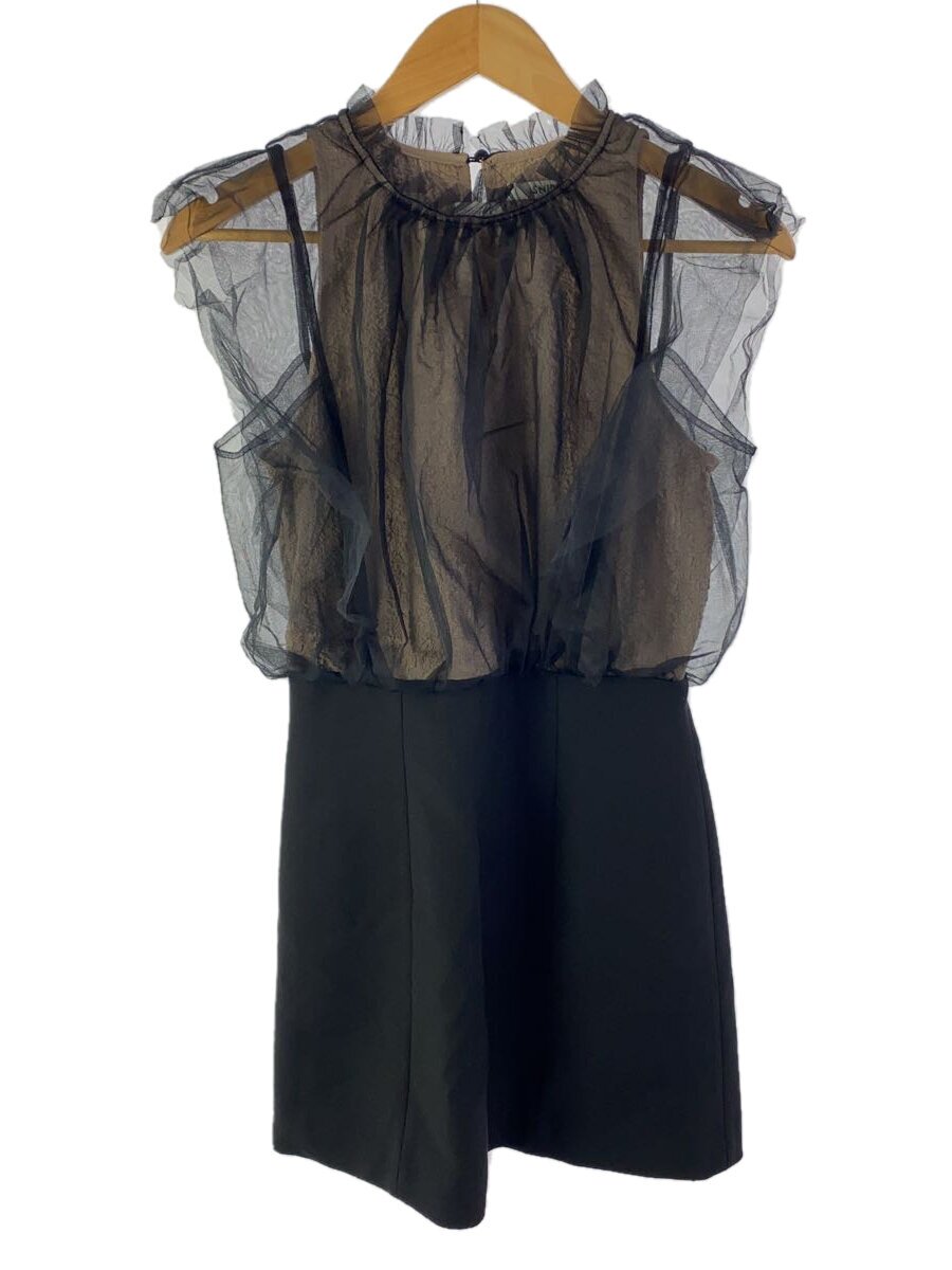 【中古】SNIDEL◆衣装/1/ナイロン/BLK/無地【レディース御召しもの】