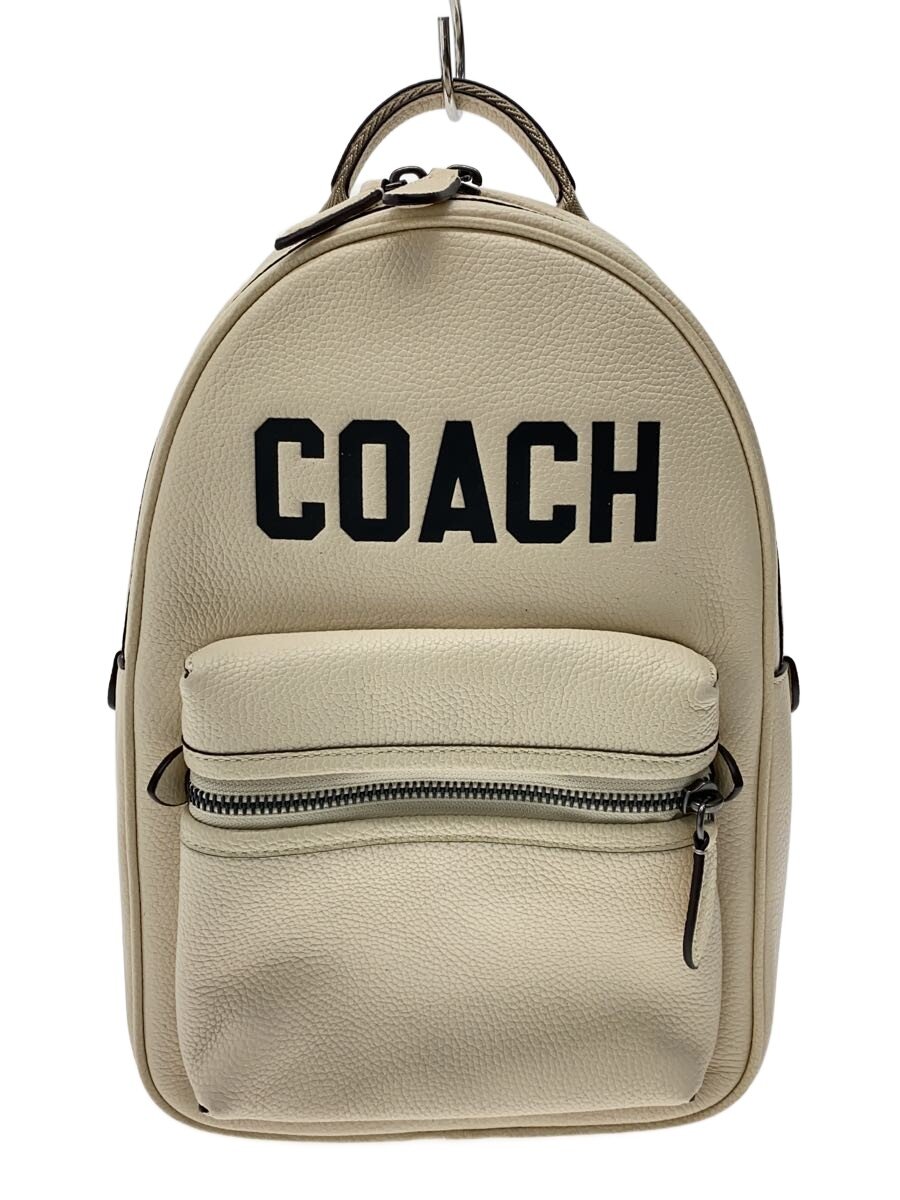 【中古】COACH◆ショルダーバッグ/なめし革/IVO/CP127【御徒面子】