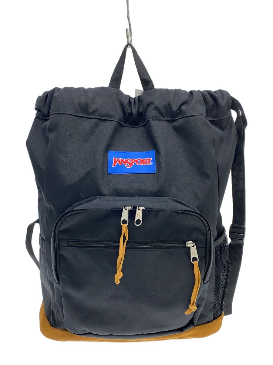 【中古】JANSPORT◆背嚢/ポリエステル/BLK/js0a85o9【御徒面子】