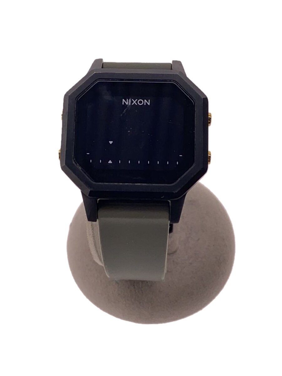 【中古】NIXON◆腕時計/デジタル/ラバー/BLK/KHK/SS/THE SIREN SS【服飾雑貨他】｜2ｎｄ STREET 店