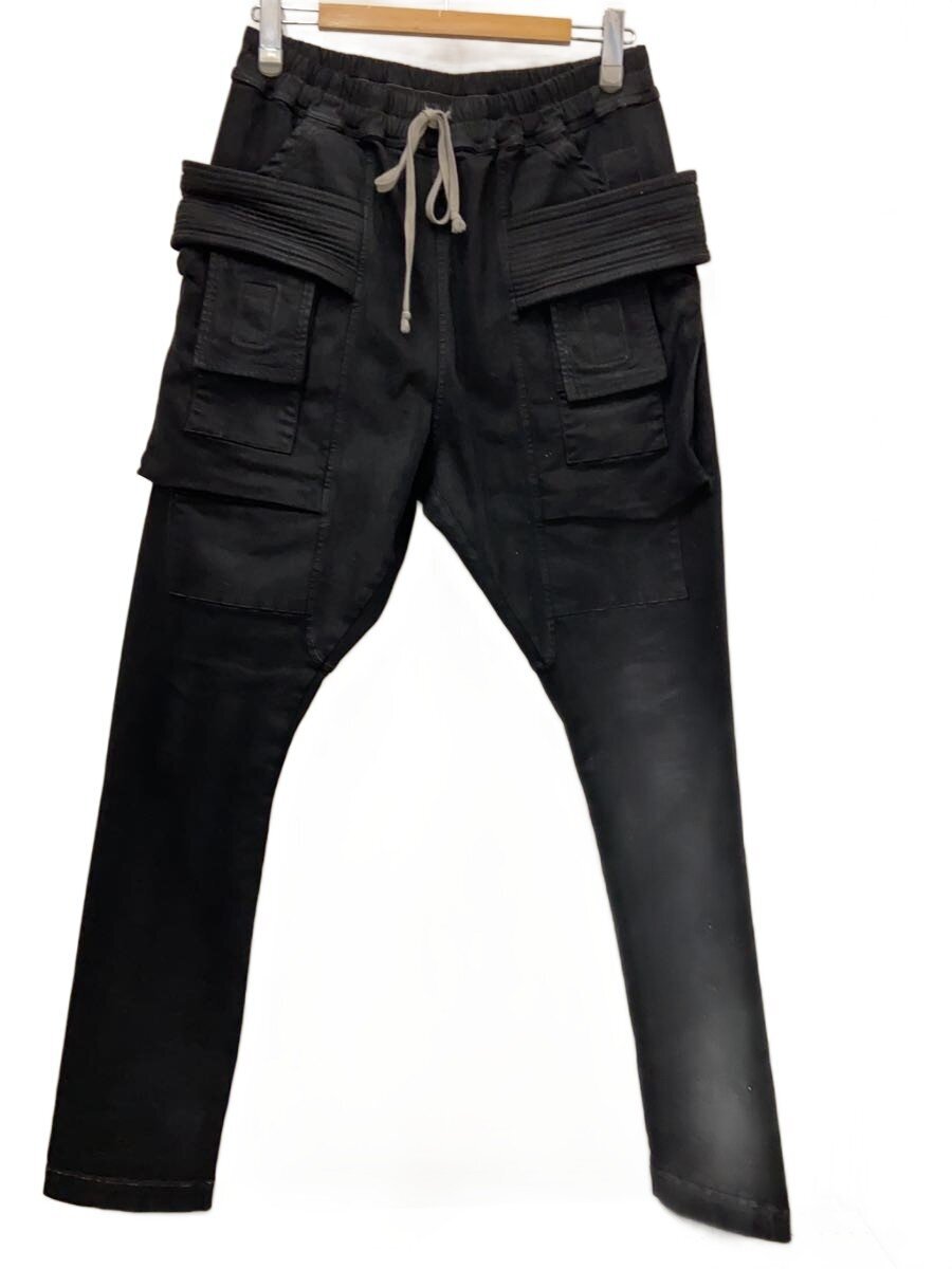 【中古】RICK OWENS DRKSHDW◆CREATCH CARGO DRAWSTRING/カーゴパンツ/L/コットン/BLK/DU01D1376-SBB//【メンズウェア】|2nd STREET 店