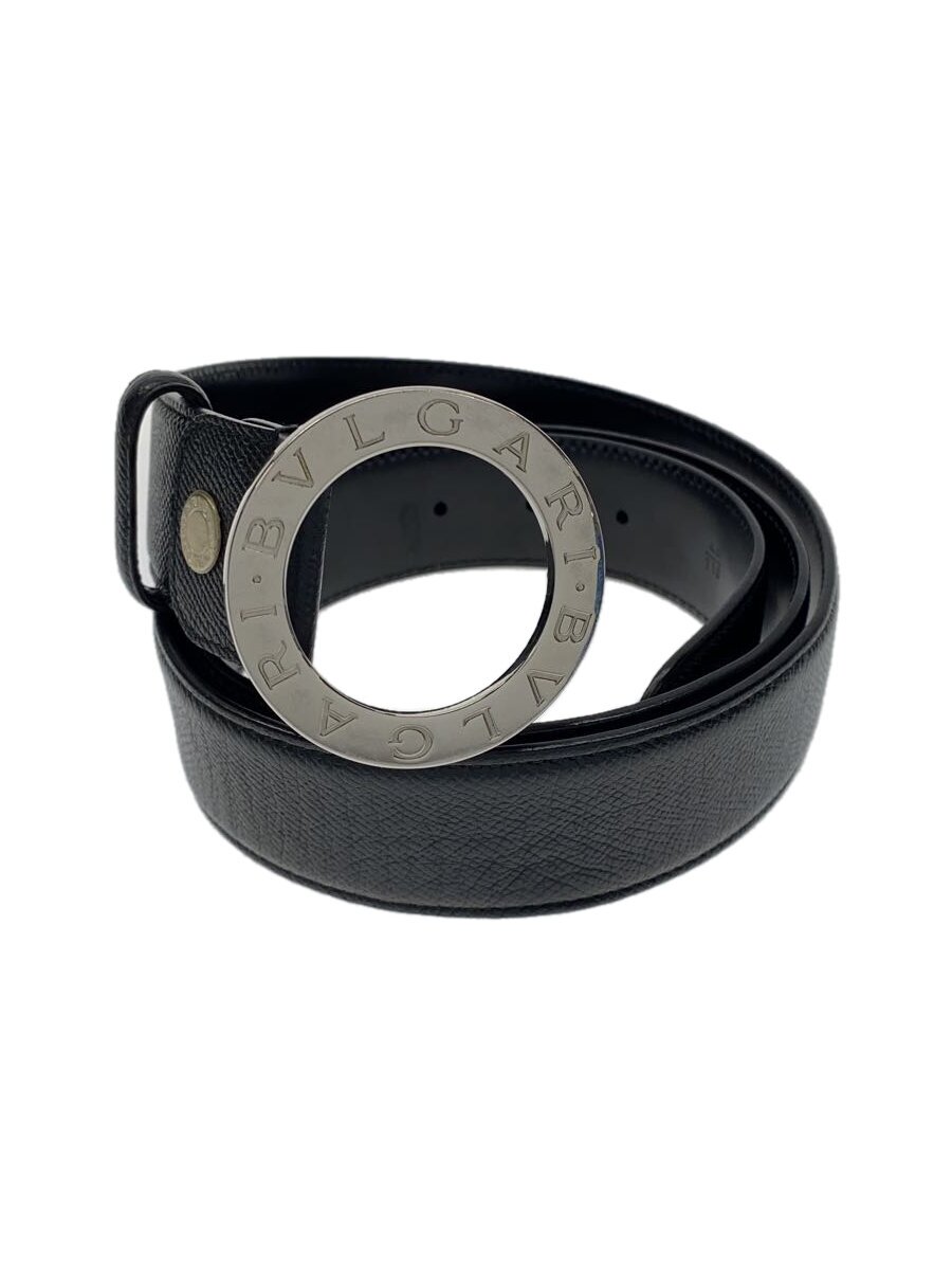 【中古】BVLGARI◆胴締め/なめし革/BLK/メンズ//【服飾雑貨他】