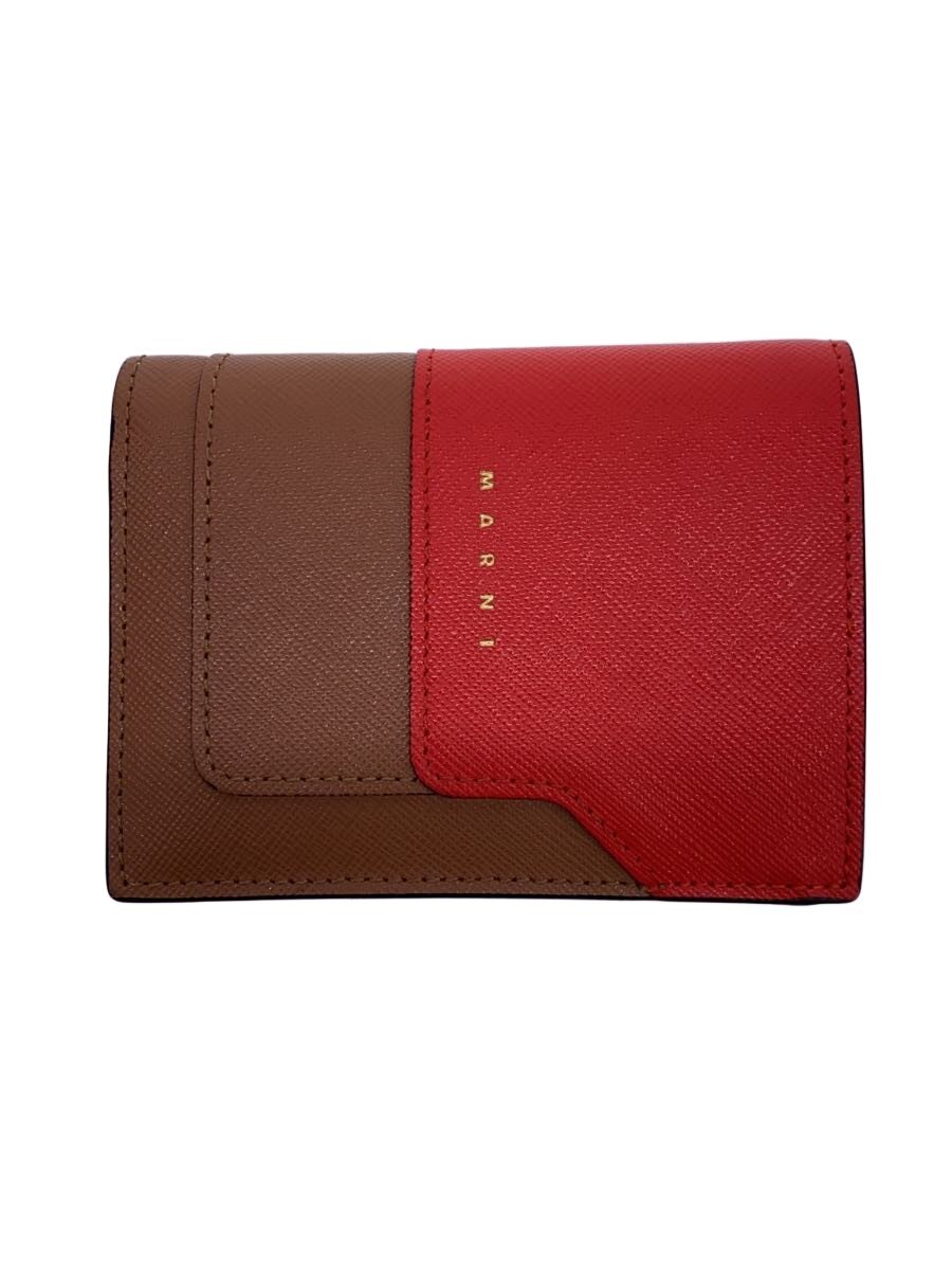 【中古】MARNI◆2つ折り金入れ/なめし革/レディース/PFM0Q14U11LV520【服飾雑貨他】