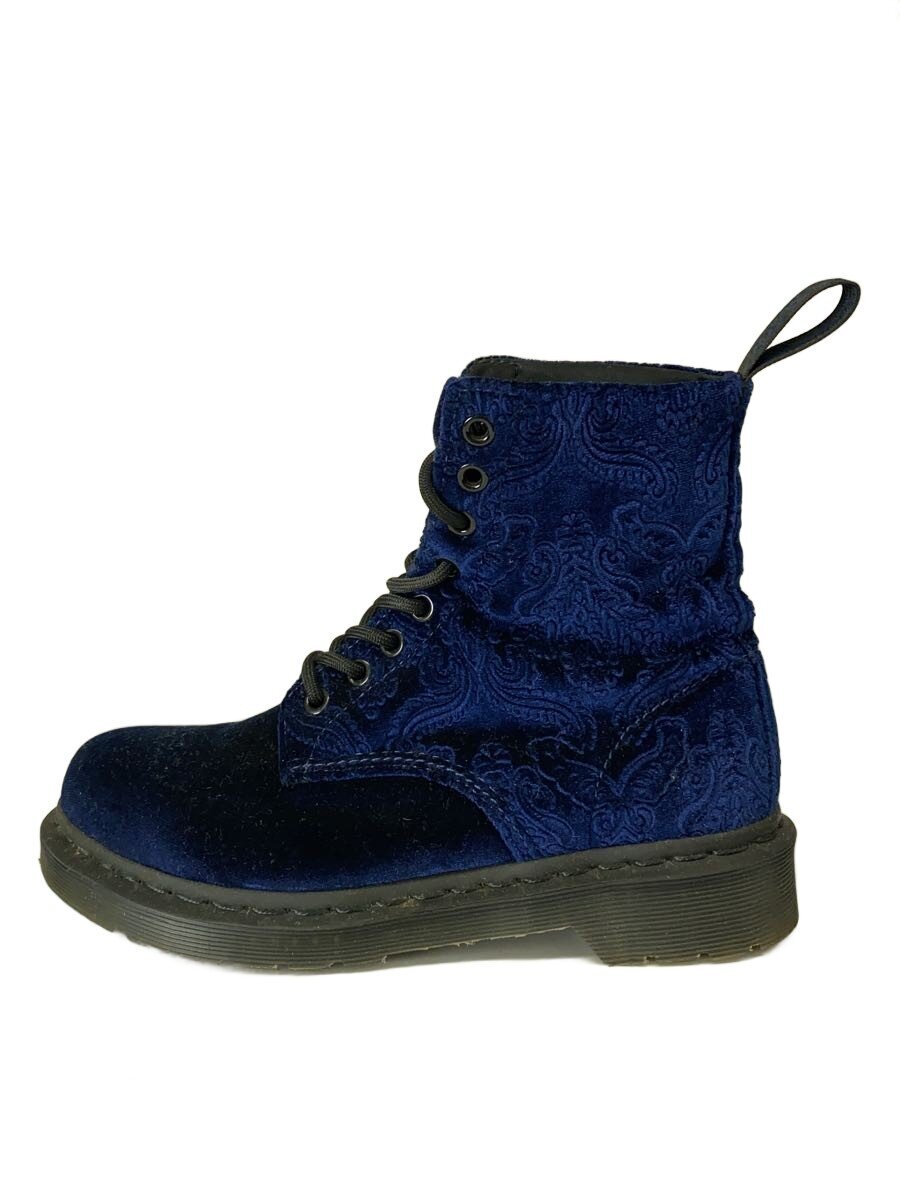 【中古】Dr.Martens◆BROCADE/8ホールブーツ/UK4/NVY/ベロア/1460【シューズ】|2nd STREET 店