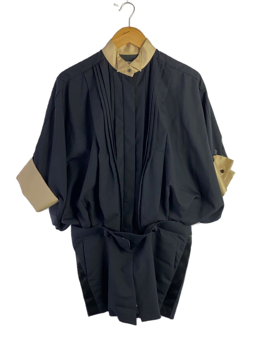 【中古】sacai◆Suiting Mix Dress/衣装/1/ポリエステル/NVY/22-06035【レディース御召しもの】