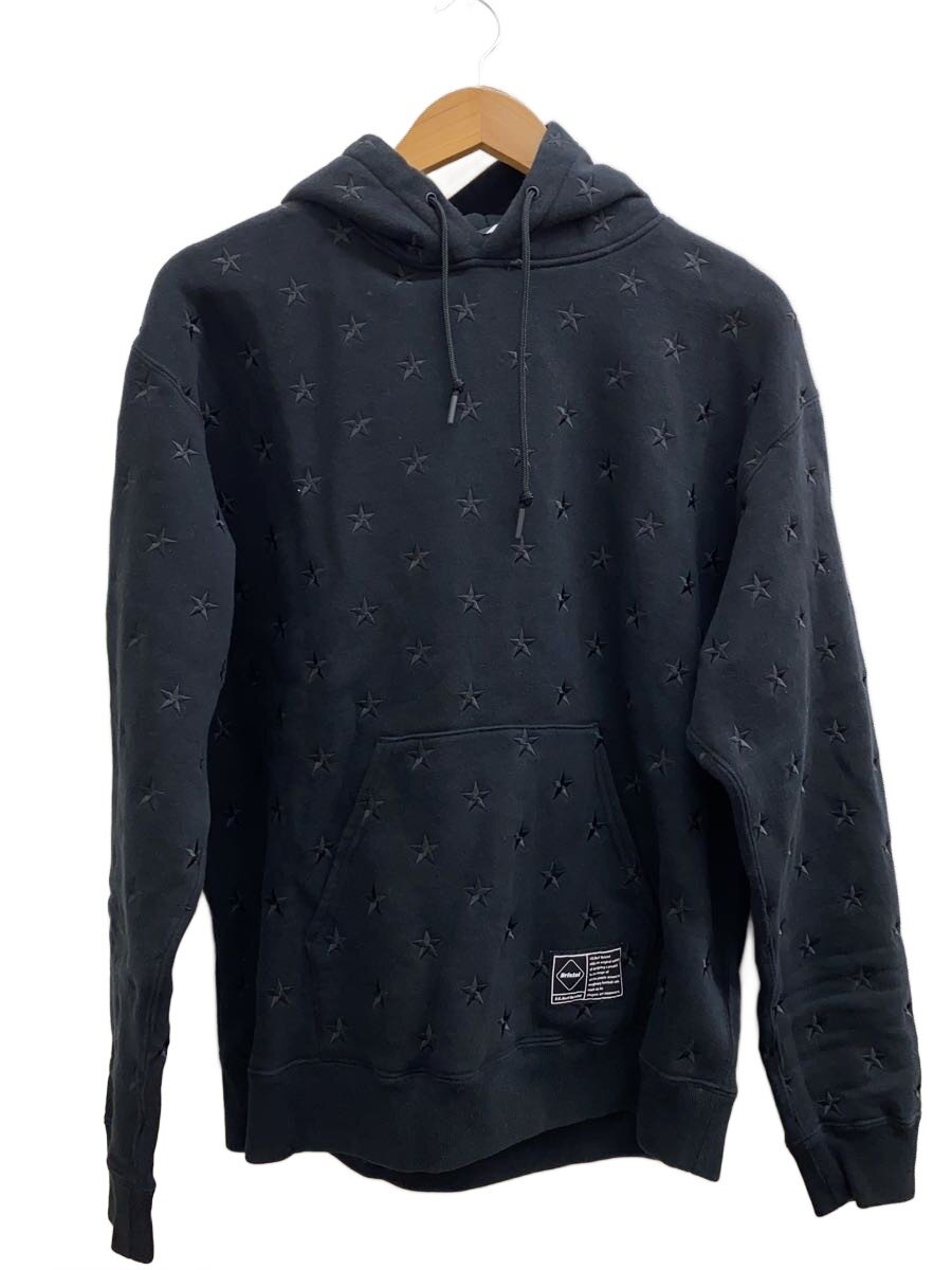 【中古】F.C.R.B.(F.C.Real Bristol)◆ALL OVER STAR SWEAT HOODIE/パーカー/L/BLK/無地/fcrb-242088【メンズウェア】