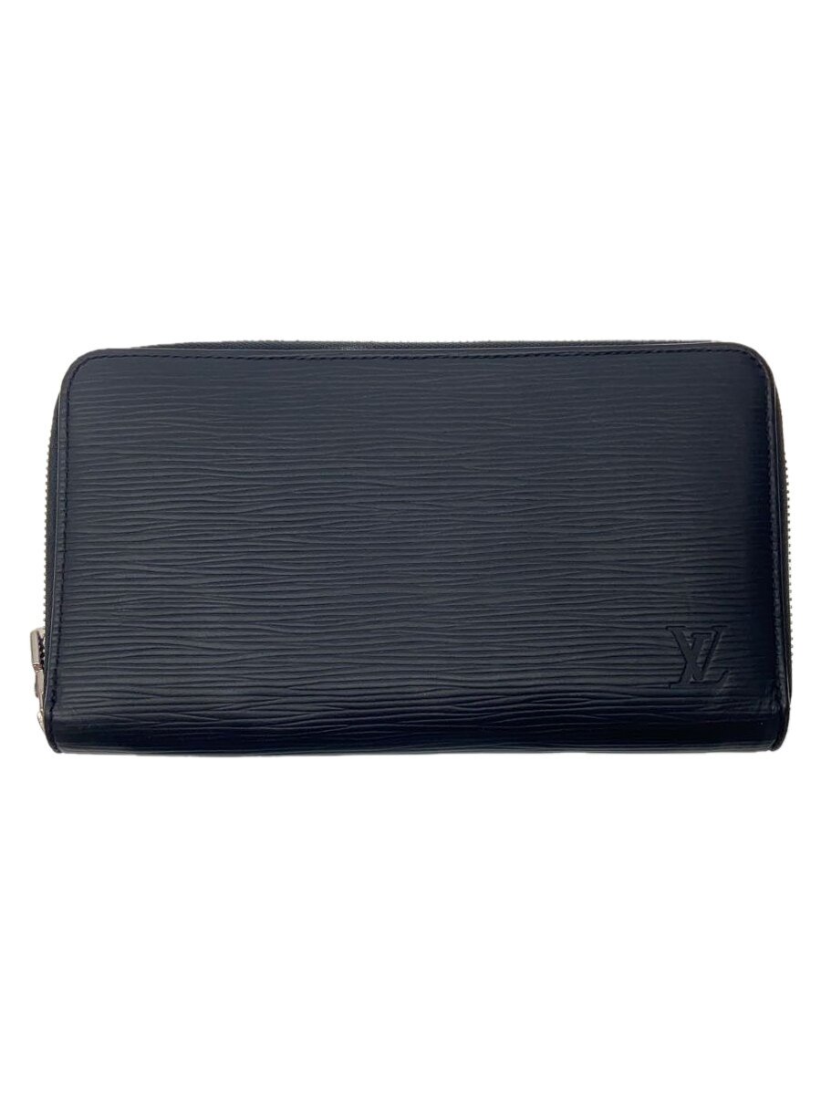 【中古】LOUIS VUITTON◆ジッピー・オーガナイザーNM_エピ_BLK/牛革/BLK/メンズ【服飾雑貨他】