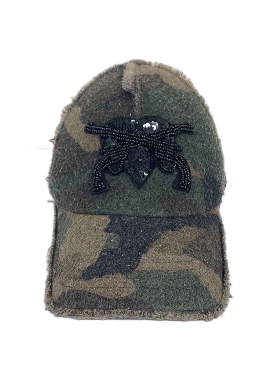 【中古】YOSHINORI KOTAKE◆旗がしら/スパンコール/懐鉄砲/羊毛/KHK/間鴨フラ/メンズ/14FRQ-YK01【服飾雑貨他】