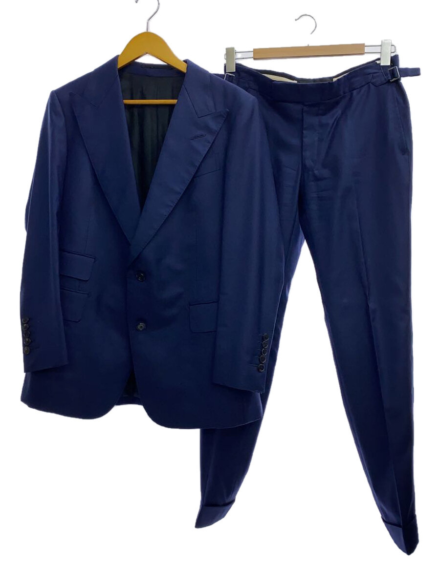 【中古】Loro Piana◆3P背広/ELEGANZA/羊毛/NVY/無地//【メンズウェア】