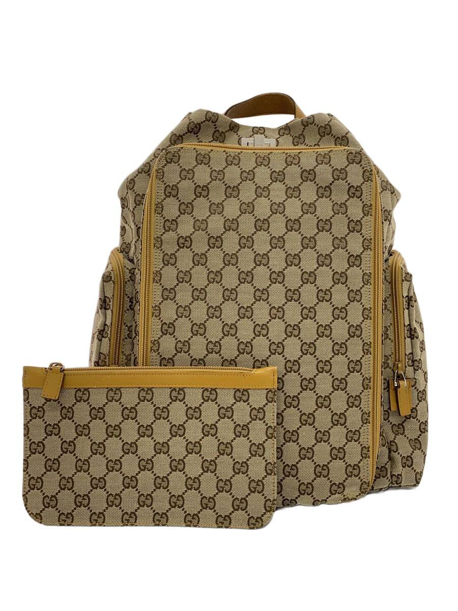 【中古】GUCCI◆バックパックリュック/帆布/総柄/019・0362【御徒面子】