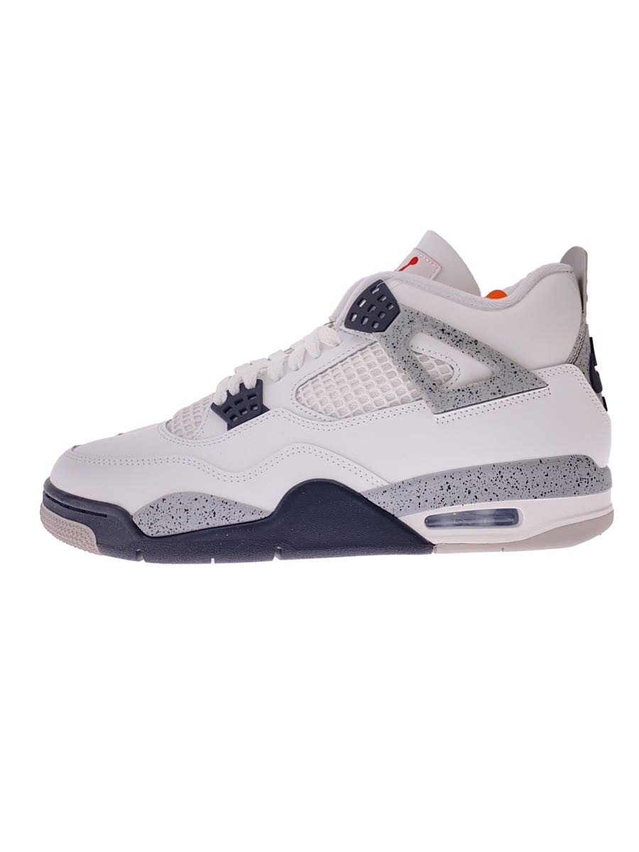 【中古】NIKE◆AIR JORDAN 4_エアジョーダン 4/27.5珊/WHT【シューズ】