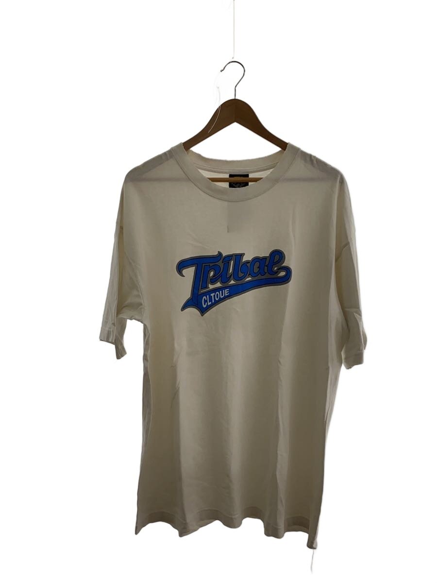 【中古】90s/TRIBAL/プルオーバー/XL/綿織物/WHT/刷り上げる/ヨゴレ・シミ有【メンズウェア】