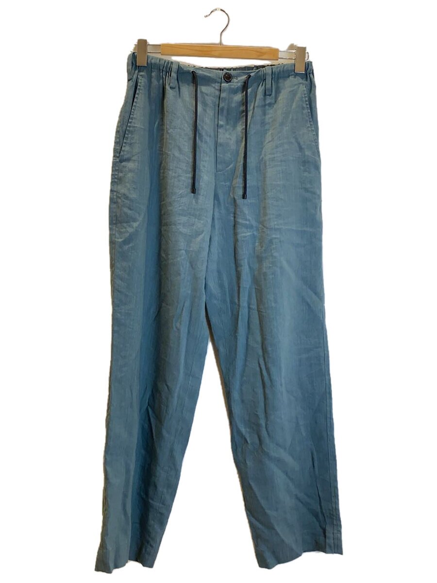 【中古】DRIES VAN NOTEN◆下つ方/44/リネン/BLU/無地//【メンズウェア】