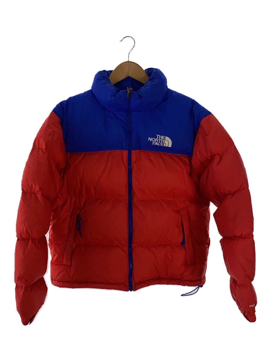 【中古】THE NORTH FACE◆落ちこむ上衣/M/ナイロン/RED/BLU/赤いこと×青碧/721221/ヌプシ//【メンズウェア】