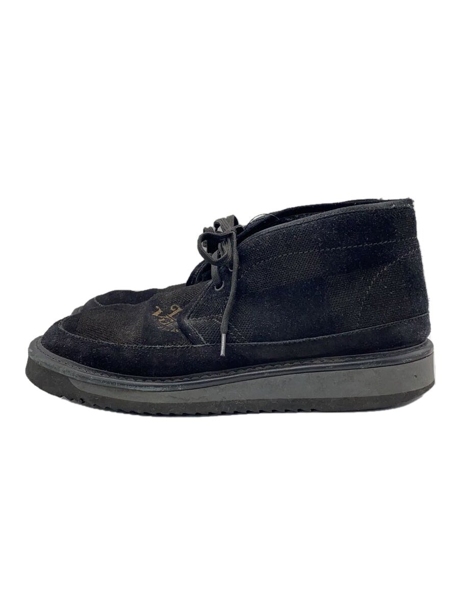 【中古】LOUIS VUITTON◆20AW/×NIGO/LVコージー・ライン/アンクルブーツシューズ/UK8/BLK【シューズ】