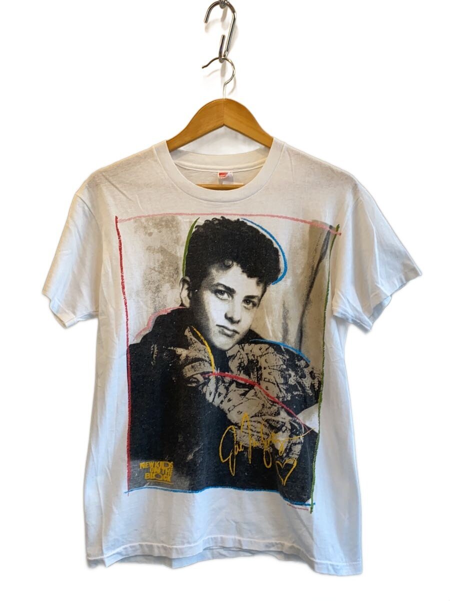 【中古】Hanes◆80s/NEW KIDS ON THE BLOCK/M/綿織物/WHT//【メンズウェア】