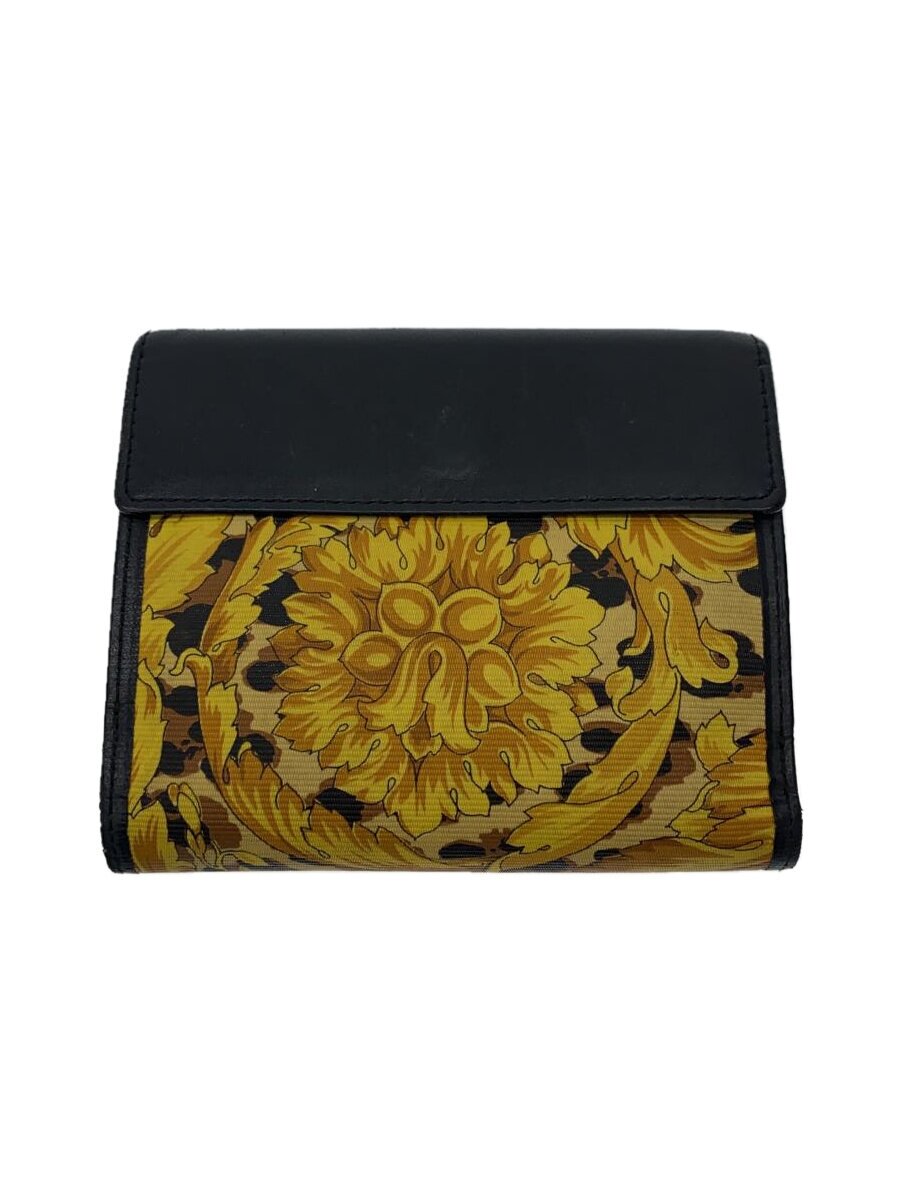 【中古】VERSACE◆2つ折り銭入れ/--/YLW/メンズ【服飾雑貨他】