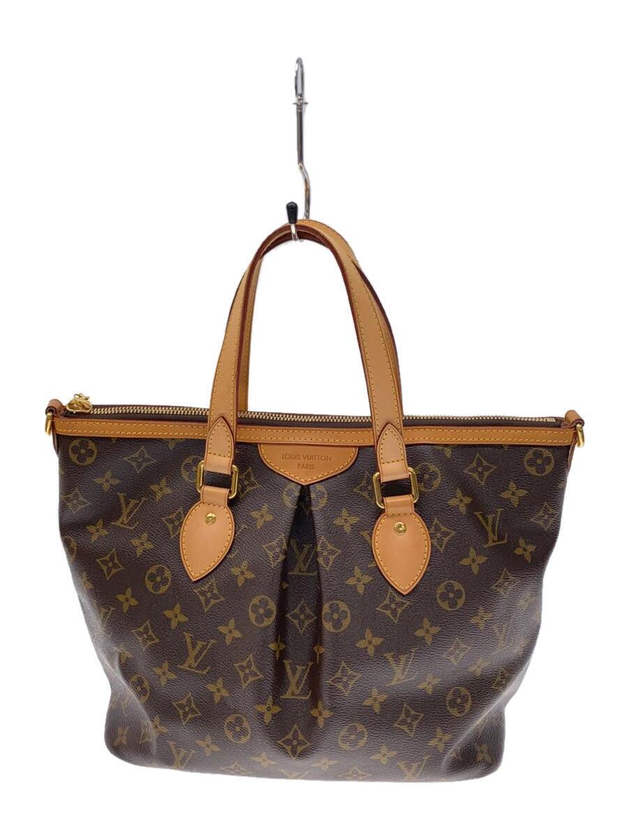 【中古】LOUIS VUITTON◆パレルモPM_モノグラム・帆布_BRW/PVC/BRW【御徒面子】