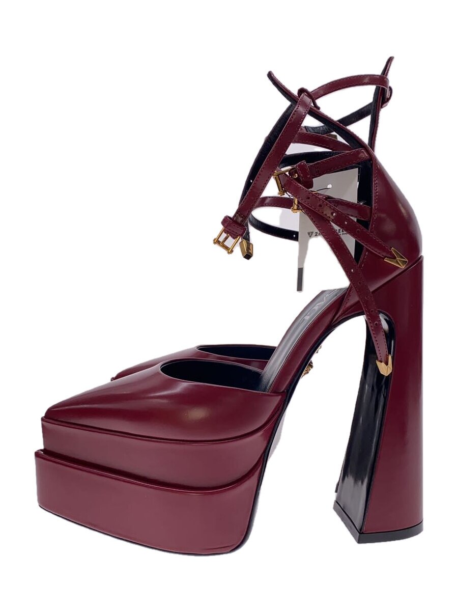 【中古】VERSACE◆パンプス/36/RED/エナメル/1007141 DVT51【シューズ】