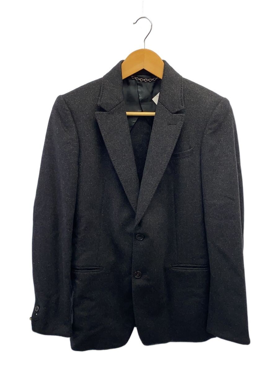 【中古】MIHARA YASUHIRO◆2B上衣/カシミール100/テーラードジャケット/44/カシミヤ/BLK/無地/11121127//【メンズウェア】