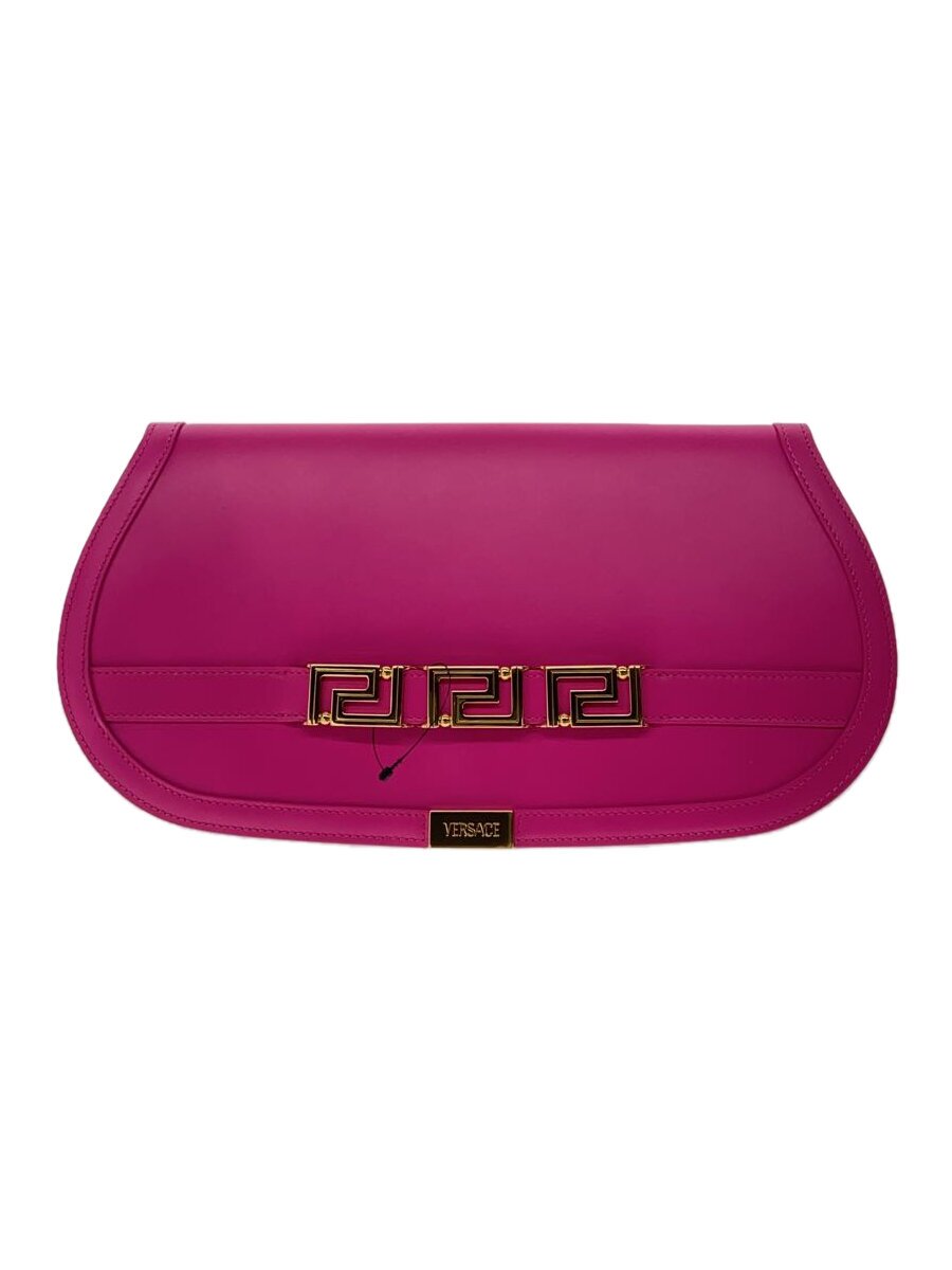 【中古】VERSACE◆グレカ/ゴッデス/なめし革/PNK【御徒面子】
