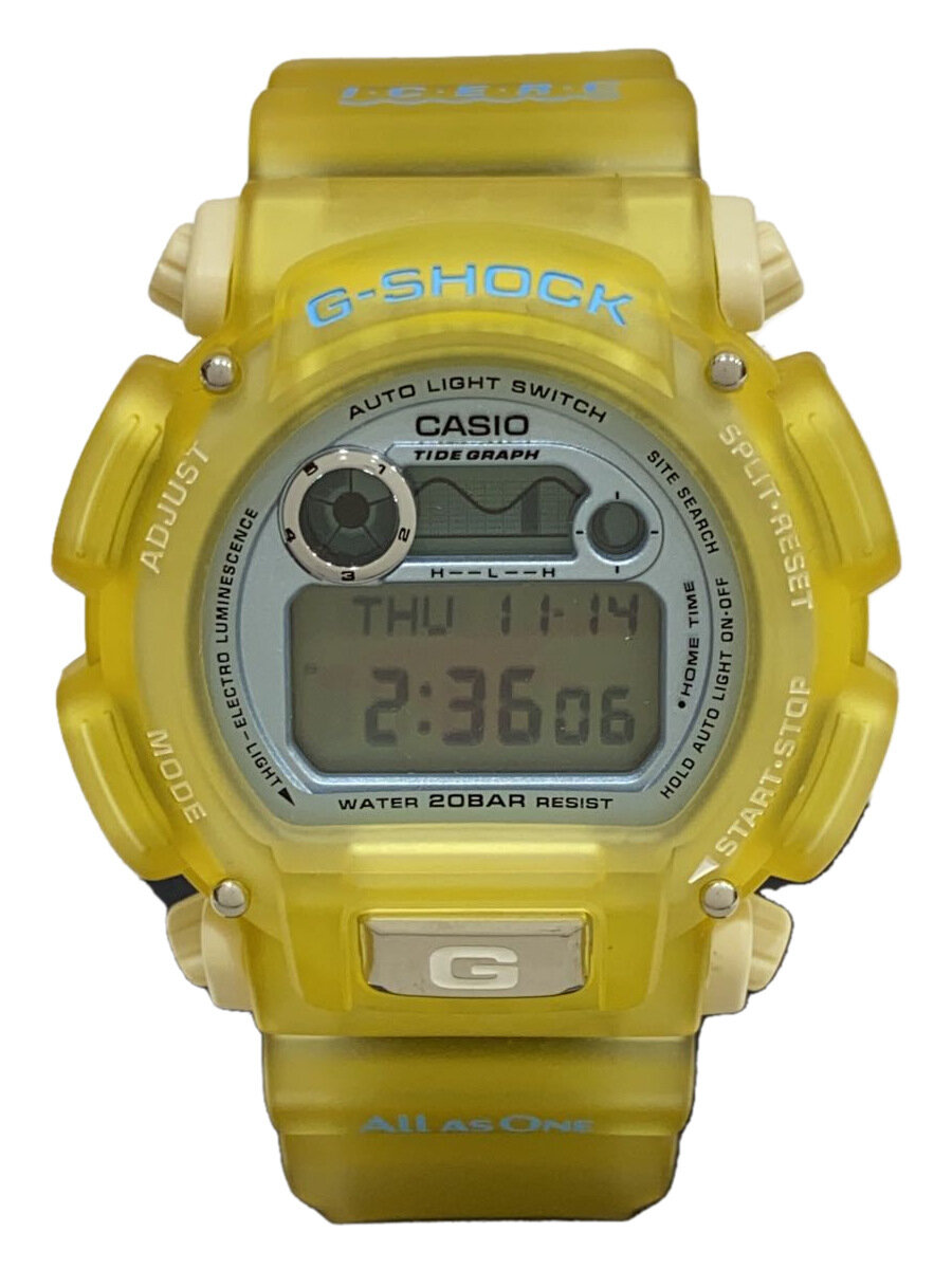 【中古】CASIO◆石英ウオッチ・G-SHOCK/デジタル/WHT/第5回インターナショナル海豚・勇魚話し合い模範例//【服飾雑貨他】