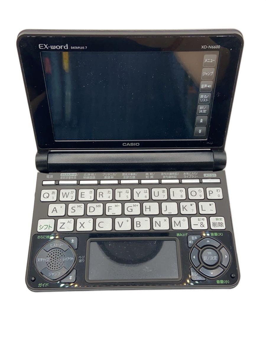 【中古】CASIO◆電子辞書 エクスワード XD-N6600BK [ブラック]【家電・ビジュアル・オーディオ】