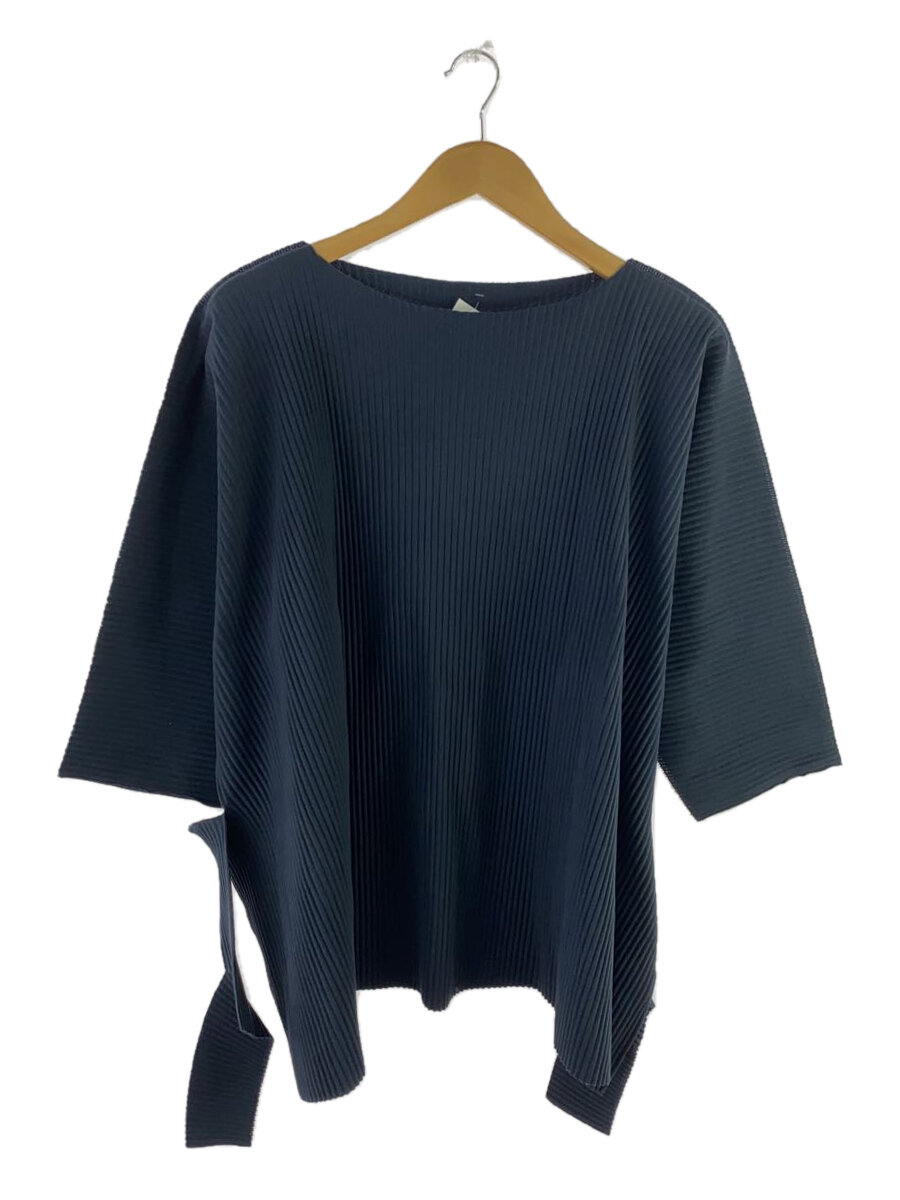 【中古】me ISSEY MIYAKE◆長袖カットソー/--/ポリエステル/NVY/MI02KJ343//【レディース御召しもの】