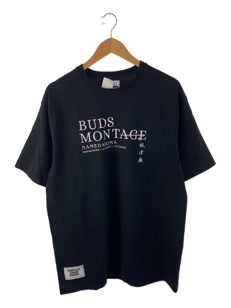 【中古】BUDSPOOL◆半袖カットソー/L/コットン/BLK【メンズウェア】｜2ｎｄ STREET 店