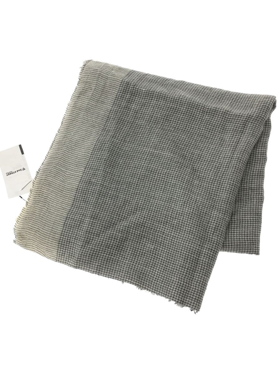 【中古】Johnston’s Of Elgin◆袈裟/羊毛/GRY/薄墨色/照合のしるし/レディース/地絹・リネン混//【服飾雑貨他】