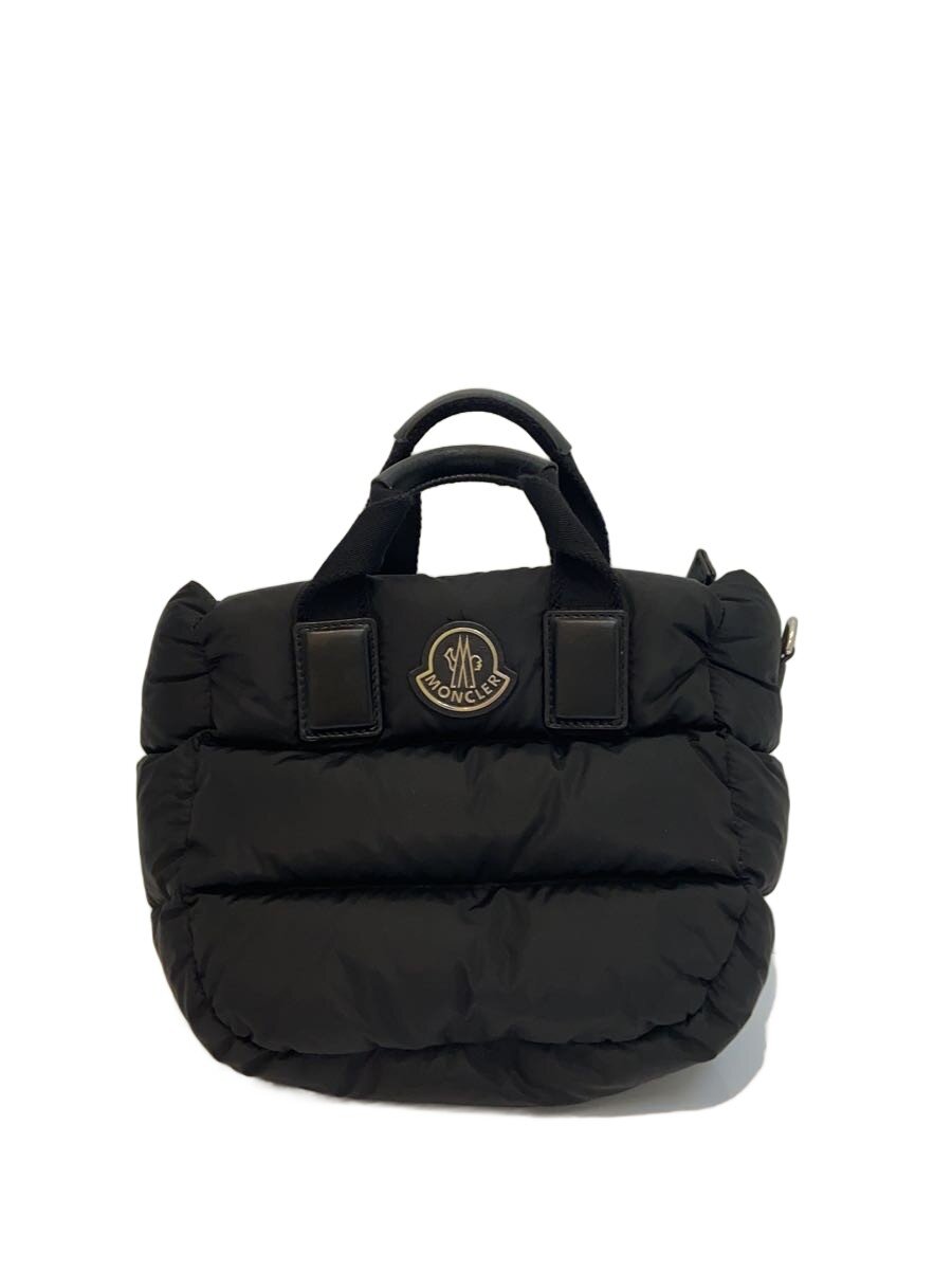 【中古】MONCLER◆御徒面子/ナイロン/黒いこと/無地/J209B5L00014//【御徒面子】