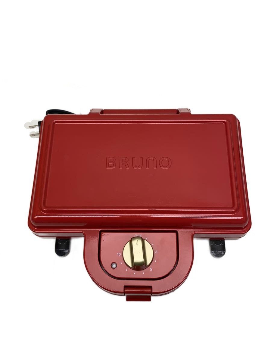 【中古】BRUNO◆トースター BRUNO ホットサンドメーカー ダブル BOE044-RD [レッド]【家電・ビジュアル・オーディオ】