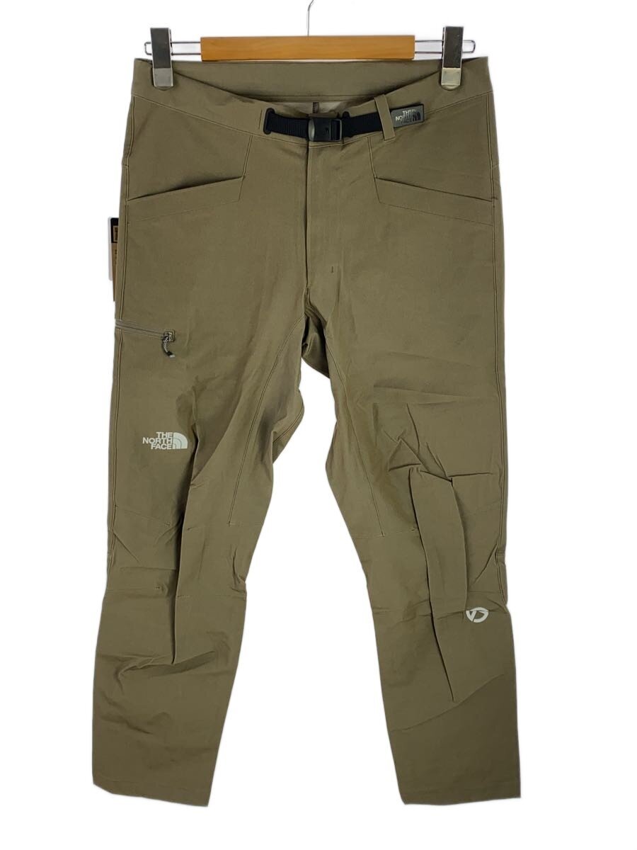 【中古】THE NORTH FACE◆BIG WALL LIGHT PANT_ビッグウォールライトパンツ/M/ナイロン/BEG【メンズウェア】