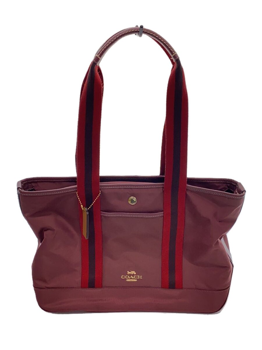 【中古】COACH◆トートバッグ/--/BRD/無地/CA208//【御徒面子】