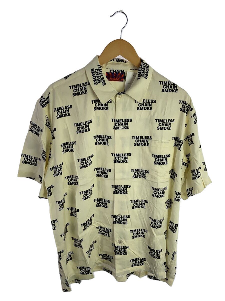 【中古】BUDSPOOL◆半袖プルオーバー/L/人絹/CRM【メンズウェア】
