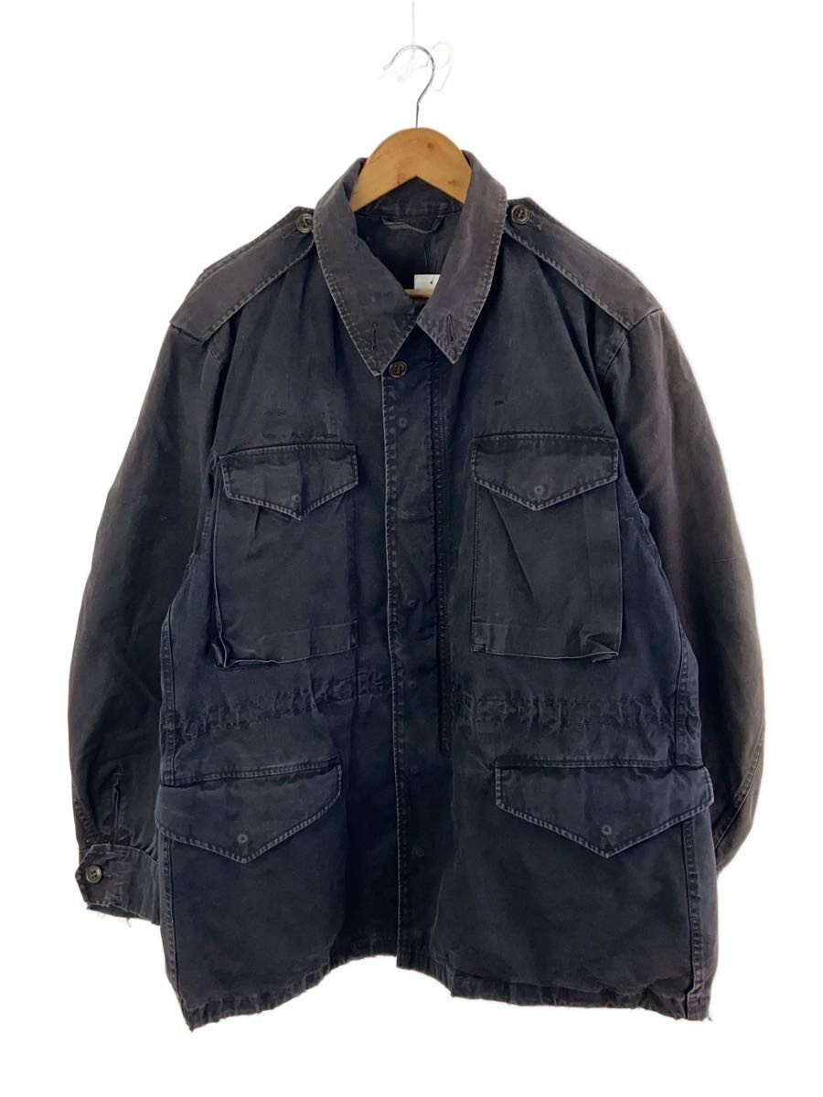 【中古】US.ARMY◆ミリタリー上衣/--/綿織物/NVY/crownジップ/m-51/50-60s/上衣/アウター【メンズウェア】
