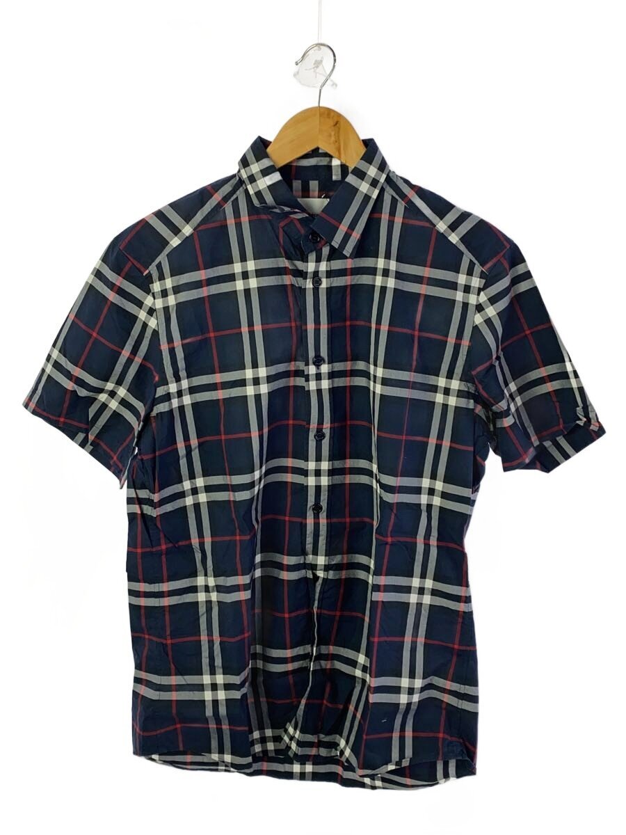 【中古】BURBERRY◆半袖プルオーバー/M/綿織物/NVY/読み合わせる/8020872【メンズウェア】