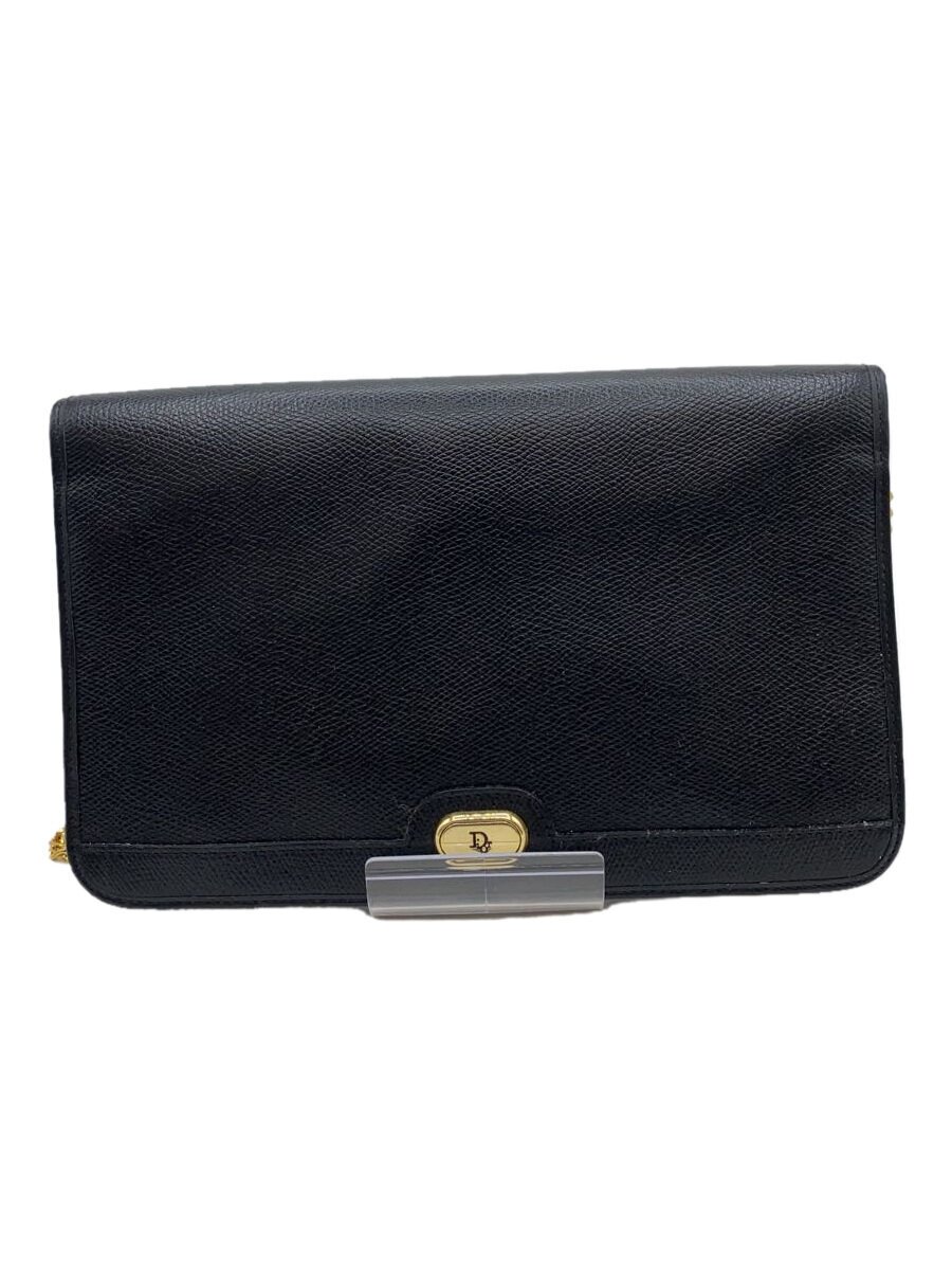 【中古】Christian Dior◆チェーンショルダーバッグ/レザー/BLK/オールド【バッグ】｜2ｎｄ STREET 店 16,768円