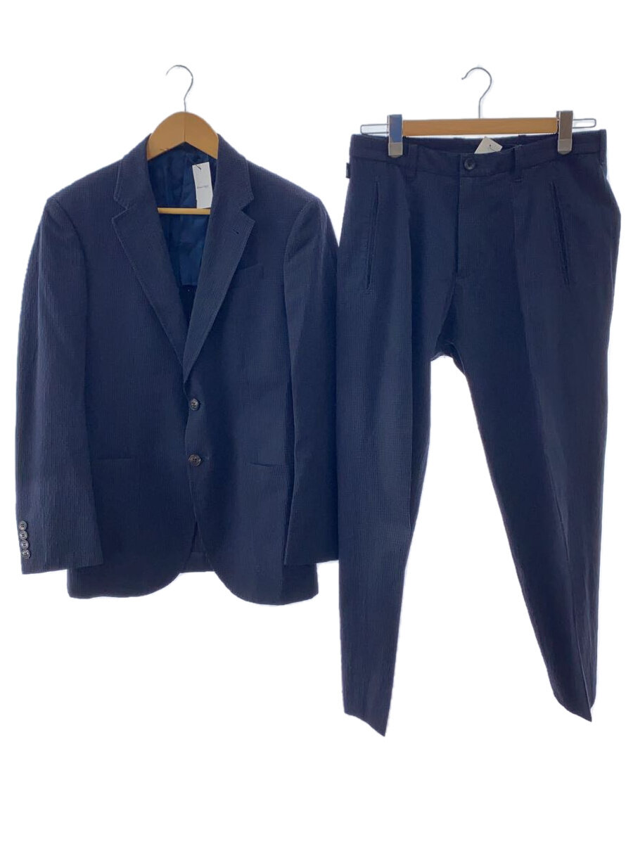 【中古】ARMANI COLLEZIONI◆背広/44/ポリエステル/NVY/無地/TCGR70 TCS71【メンズウェア】