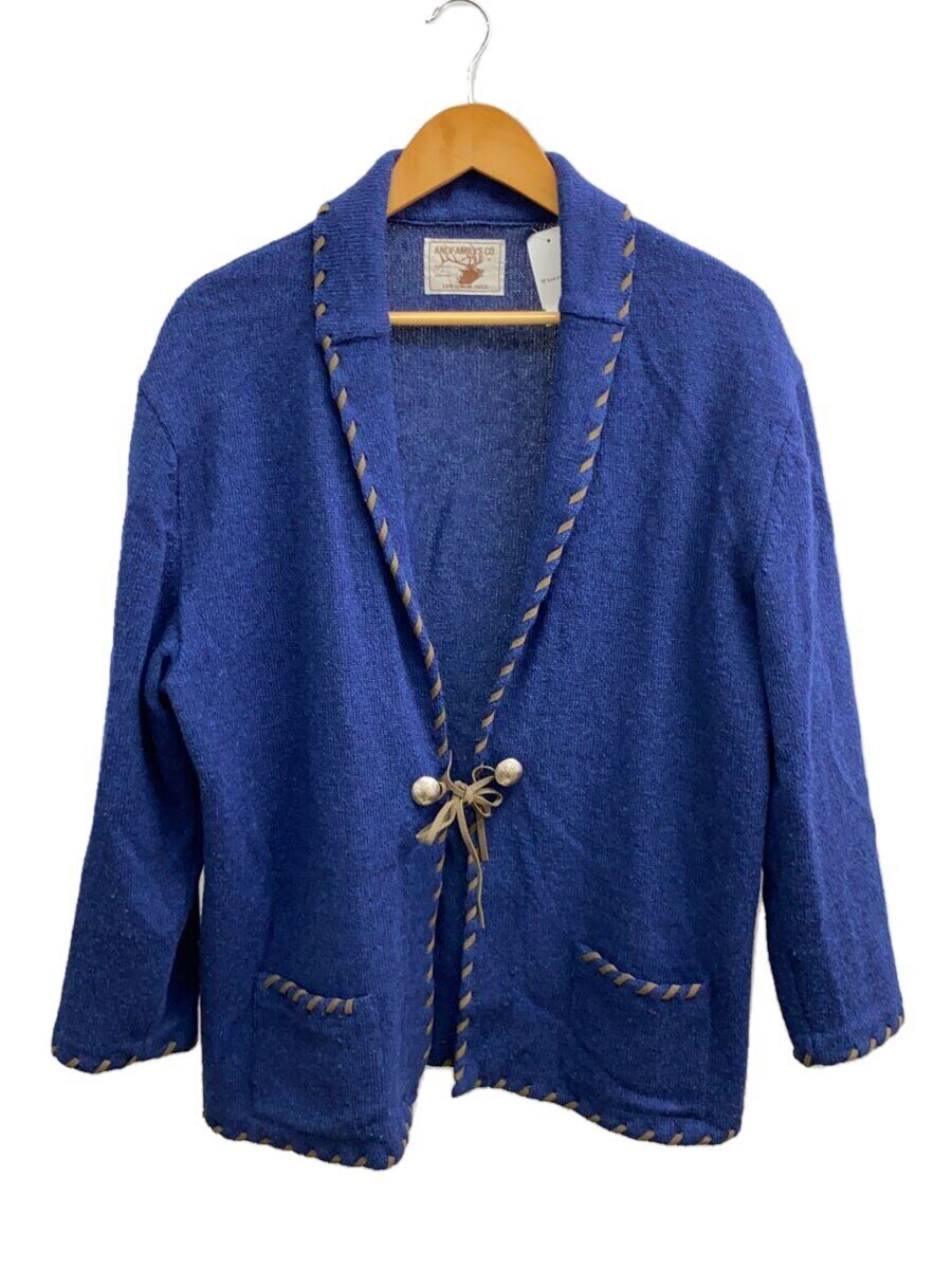 【中古】AND FAMILY◆Native Cardigan/INDIGO(KN-2212720)/BLU/無地/KN-2212720//【メンズウェア】